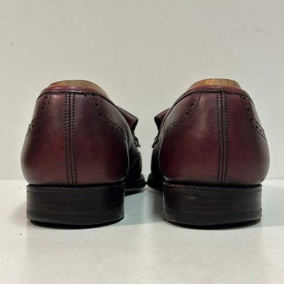 VERY GOOD Crockett & Jones x Brooks Bros. Tassel Loafer Kiltie Made England 7.5 - Picture 6 of 12